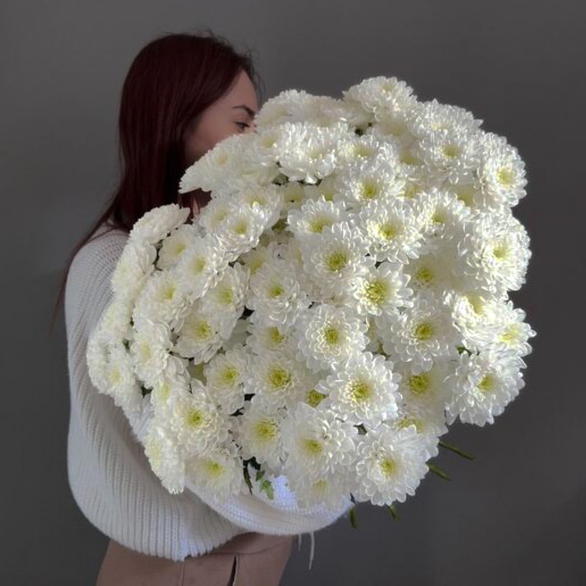 МОНО БУКЕТЫ С КУСТОВОЙ ХРИЗАНТЕМОЙ