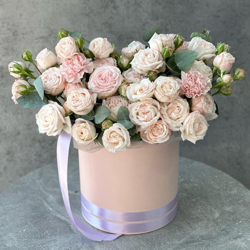 Бомбастик в коробке с эвкалиптом