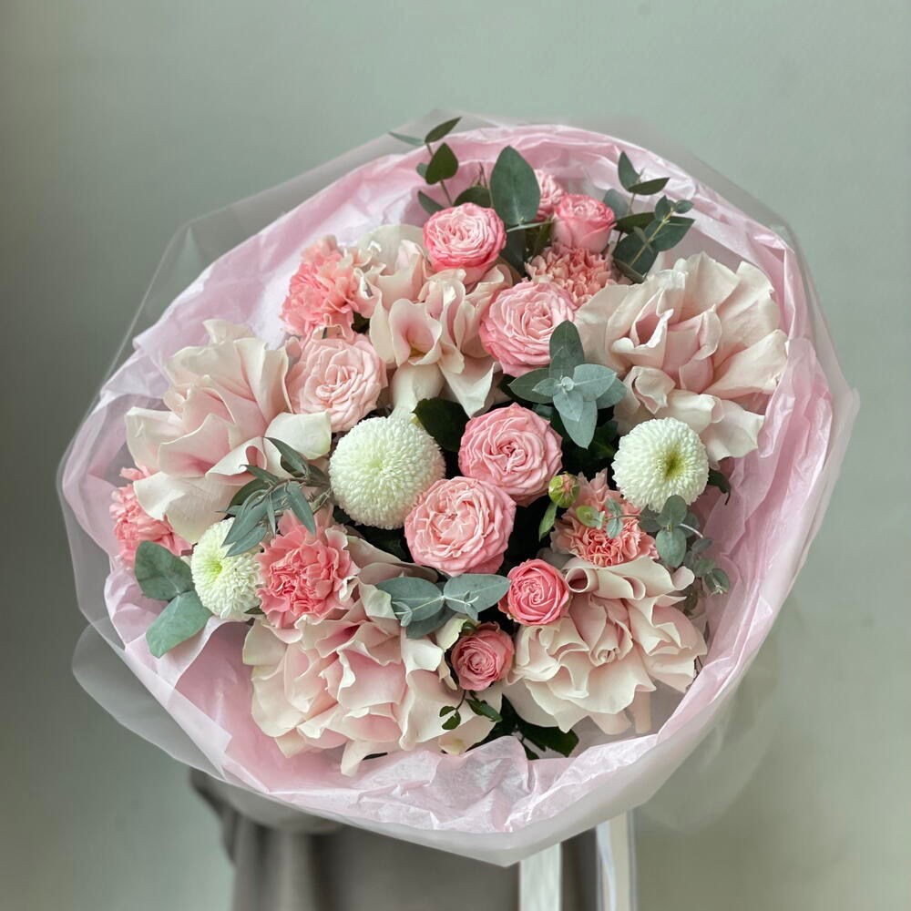 Букет с французскими розами 🌸