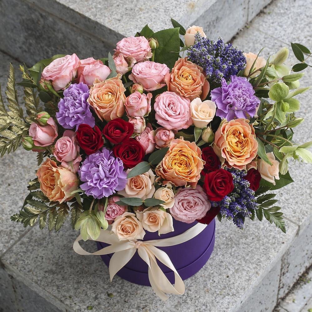 Коробка с цветами «Мелания»